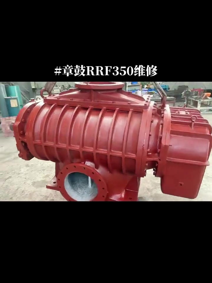 章鼓RRF350大型罗茨风机吊装与就位注意事项